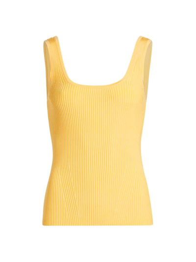 Zimmermann Women's Scoopneck Rib-knit Tank In Lemon