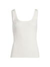 Zimmermann Round-neck Ribbed-knit Tank Top In Parchment