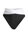 Ramy Brook Colorblock Luella Bikini Bottoms In Black