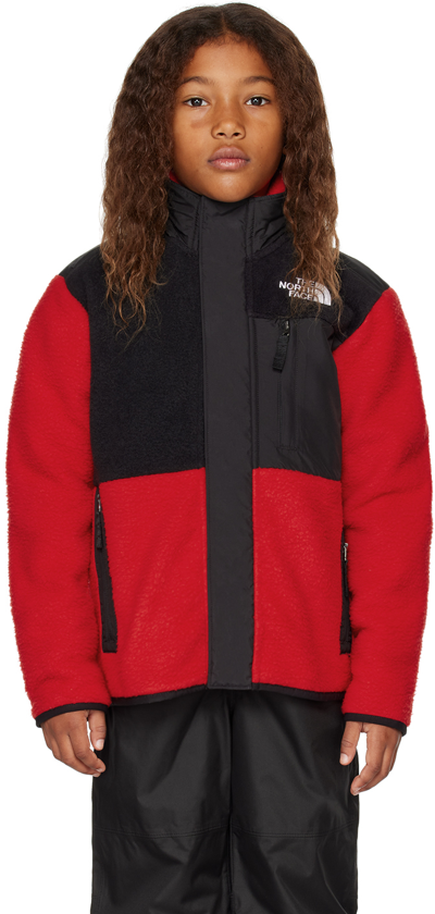 The North Face Kids' Forrest Fleece Mashup Jacket In 15q Fiery Red