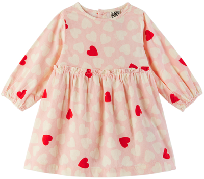 Bonton Kids' Baby Pink Folie Dress In Imp Coeur Rose