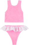 HUNZA G KIDS PINK OLIVE BIKINI