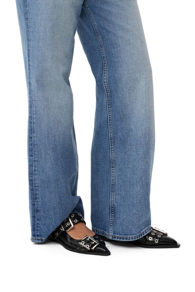 Ganni Feminine Buckle Ballerinas Shoes In Black