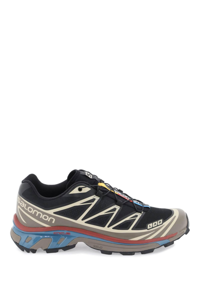 Salomon Xt-6 Sneakers In Black,brown