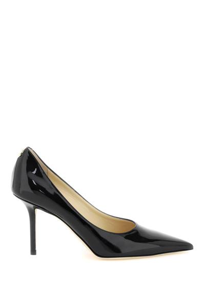 Jimmy Choo Love 85mm Patent Leather Pumps In Black