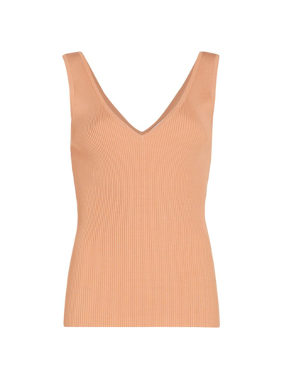 Zimmermann Ribbed-knit Tank In Nude