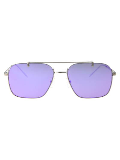 Emporio Armani Official Store Sunglasses In 30154v Shiny Silver
