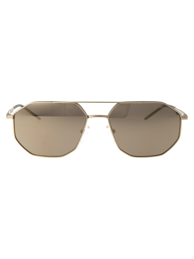 Emporio Armani 0ea2147 Sunglasses In 30025a Matte Gold