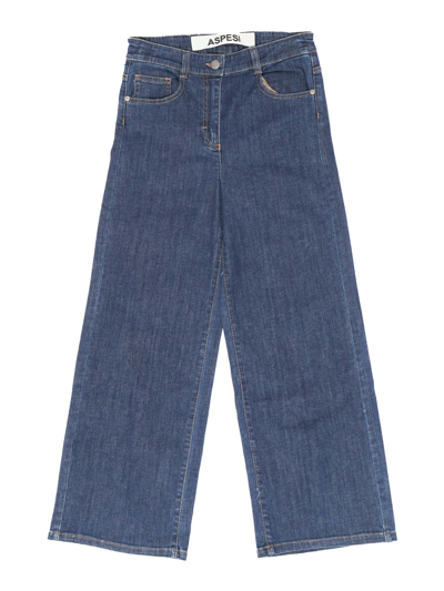 Aspesi Kids' Loose Fit Jeans In Blue