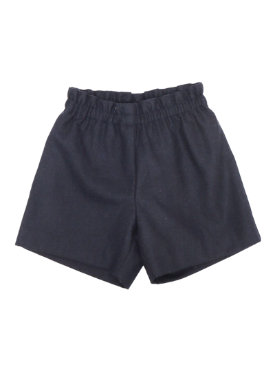 Bonpoint Kids' Wool Blend Short Shorts In Blue