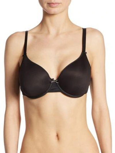Chantelle Modern Invisible Smooth Custom Fit Convertible Demi Bra In Black