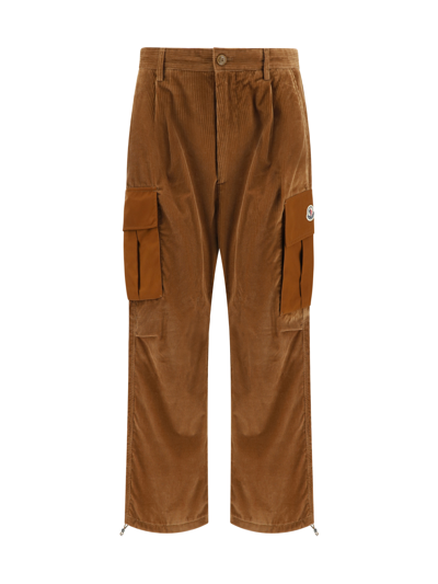 Moncler Trousers In Brown