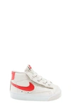 Nike Kids' Blazer Mid '77 Sneaker In Phantom/ Bright Crimson/ White