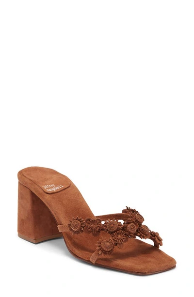 Jeffrey Campbell Ditzy Sandal In Dark Natural Suede