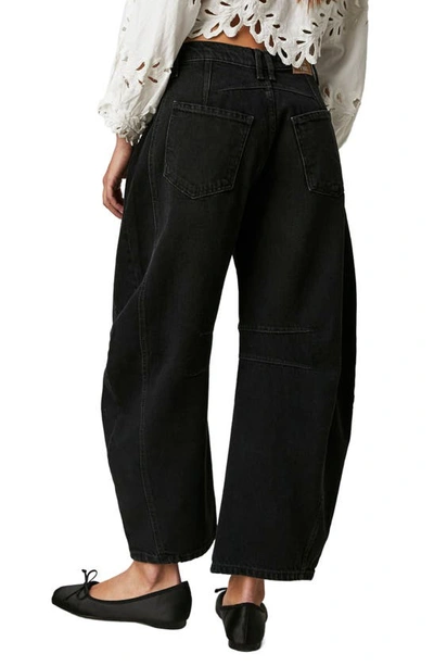 Free People Lucky You Barrel Leg Jeans In Soundwave