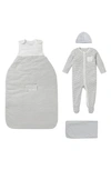 Mori Babies' Clever Sleep Set In Grey Stripe
