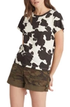 SANCTUARY THE PERFECT ANIMAL PRINT COTTON & MODAL TOP