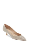 Stuart Weitzman Eva Pointed Toe Pump In Poudre New Noir Ph