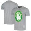 Mitchell & Ness Men's And Women's  Heather Gray Boston Celtics Hardwood Classics Mvp Throwback Logo T In Heather Gray