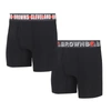 Concepts Sport Men's  Cleveland Browns Gauge Knit Boxer Brief Two-pack In Black