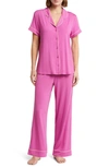 Nordstrom Moonlight Eco Crop Pajamas In Purple Orchid