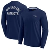 FANATICS SIGNATURE UNISEX FANATICS SIGNATURE NAVY NEW ENGLAND PATRIOTS ELEMENTS SUPER SOFT LONG SLEEVE T-SHIRT