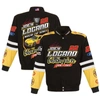 JH DESIGN JH DESIGN BLACK JOEY LOGANO TWO-TIME NASCAR CUP SERIES CHAMPION TWILL FULL-SNAP JACKET