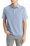 EMPORIO ARMANI SOLID SHORT SLEEVE POLO SWEATER