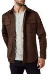 7 DIAMONDS COUNTRY ROAD FAUX SUEDE SHIRT JACKET