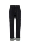 Alexander Mcqueen Dark Blue Denim Jeans In Coldwash