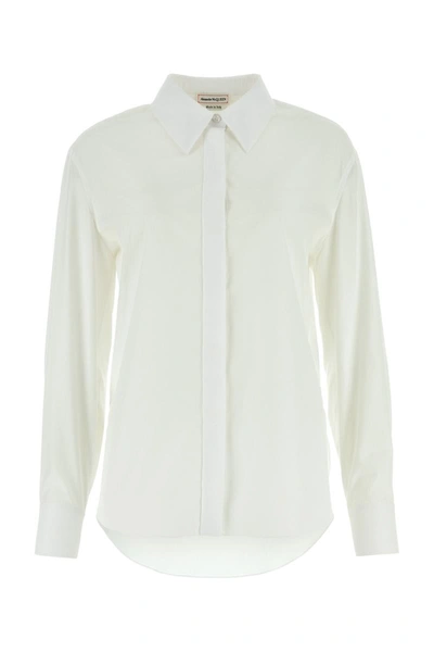 Alexander Mcqueen Shirts In Opticalwhite