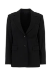 Lanvin Blazer Longline Single-breasted Notch Lapels Flap Pockets In Black