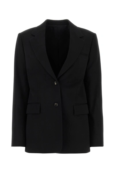 Lanvin Single-breasted Blazer In Black
