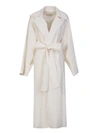 Quira Double-breasted Cotton Coat In White