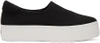 OPENING CEREMONY OPENING CEREMONY BLACK AND WHITE CICI PLATFORM SLIP-ON SNEAKERS