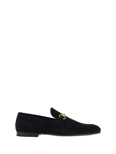 Gucci Velvet Loafer In Nero