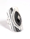 LOVISA SILVER BOHO STONE SET RING