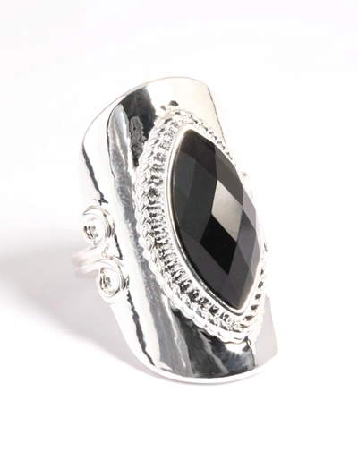 Lovisa Silver Boho Stone Set Ring In Multi