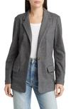 Faherty Dream Flannel Double Knit Blazer In Mountain Charcoal
