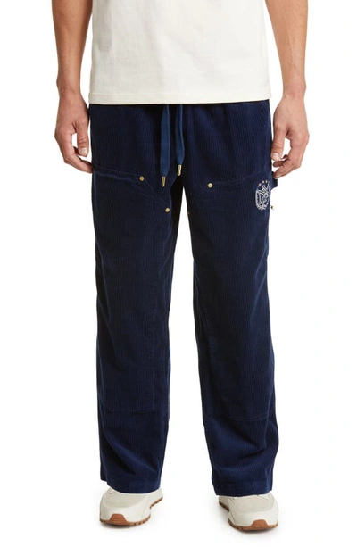 Puma X Rhuigi Drawstring Cotton Corduroy Pants In Blue
