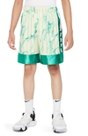 Nike Dri-fit Elite 23 Big Kids' (boys') Printed Basketball Shorts In Green