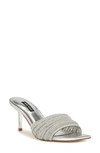 Nine West Wn Harbor 5 Womens Rhinestone Slip On Heels In Silver