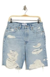 RE/DONE RIPPED LOOSE DENIM SHORTS