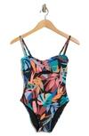 VYB VYB PARTY PALM ONE-PIECE SWIMSUIT