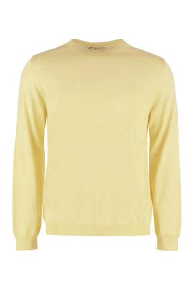 The (alphabet) The (knit) - Cashmere-silk Blend Jumper In Yellow