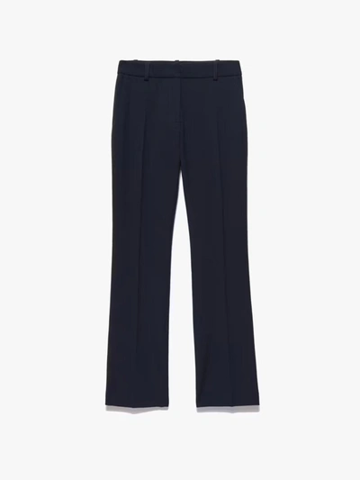 Frame Le Crop Mini Boot Trouser In Navy In Blue
