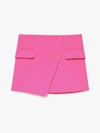 Frame Pink Button Miniskirt In Pink