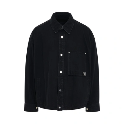 Wooyoungmi Volcano Denim Shirt In Black 869b