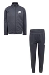 Nike Kids' Tricot Track Jacket & Joggers Set In Dark Grey