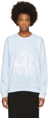 BAJA EAST BAJA EAST BLUE HORSES SWEATSHIRT